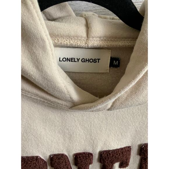Lonely Ghost Embroidered Hoodie - Size Medium - Picture 2 of 3